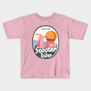 Custom Scooter Rider Kids T-Shirt